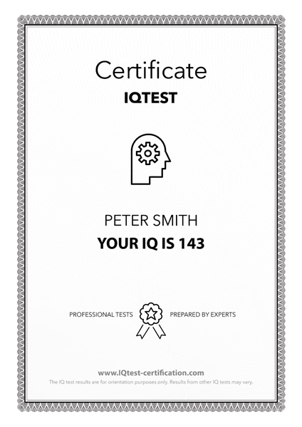 Certificate Preview